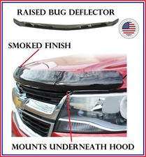 Fits Ford F150 2015-2020 Raised Guard Smoked Bug Shield Hood Deflector