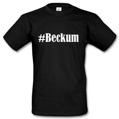 T-Shirt #Beckum Hashtag Raute für Damen Herren und Kinder
