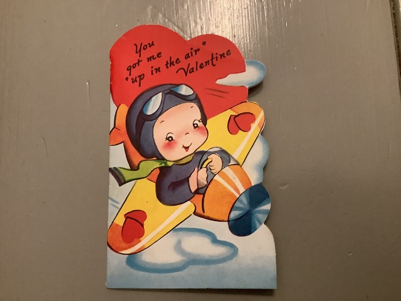 valentine card vintage/1950’s.