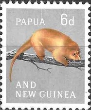 Timbre Animaux Mammifères Opossum Papouasie Nlle Guinée 24 ** (71400EQ)