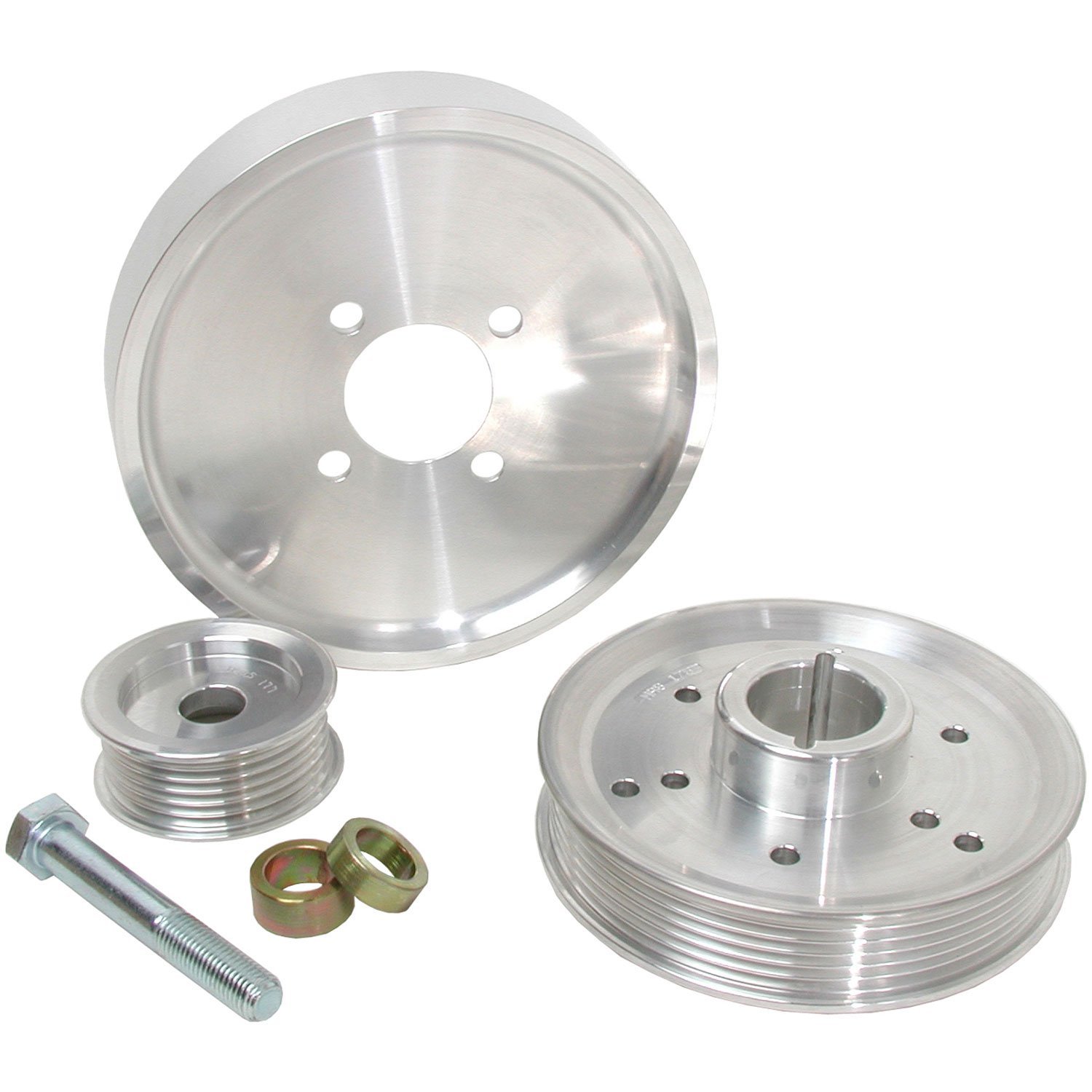 BBK 0204 Mustang 4.6 GT Underdrive Pulley Kit Lightweight CNC Billet