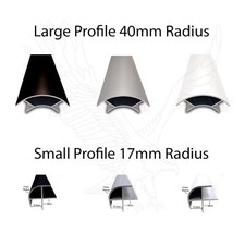 ALUMINIUM CORNER PROFILE FOR 15MM PLY - 80cm - 2.4m LENGTHS- CAMPERVAN, ETC