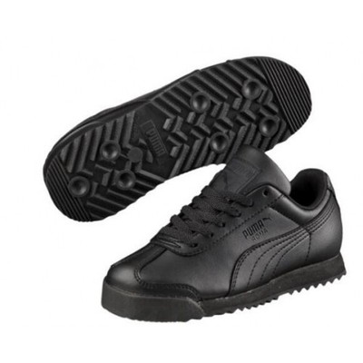 puma roma black leather