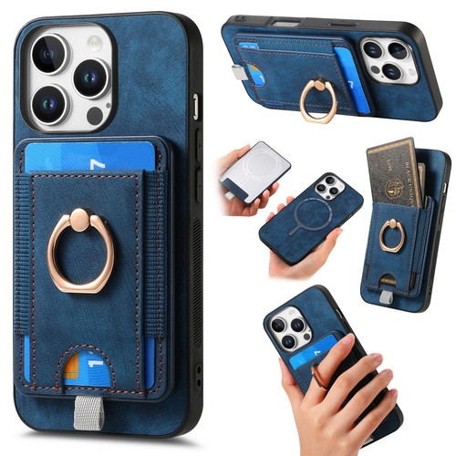 Fashion Magsafe Card Slot Leather Phone Case For iPhone 16 Pro Max 15 Plus 12 XR - Bild 19 von 95