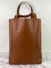 Everlane Day Magazine Leather Tote in Cognac