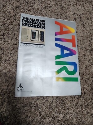 Atari 410 Program Recorder Owners Guide Manual 400 / 800 Computer System