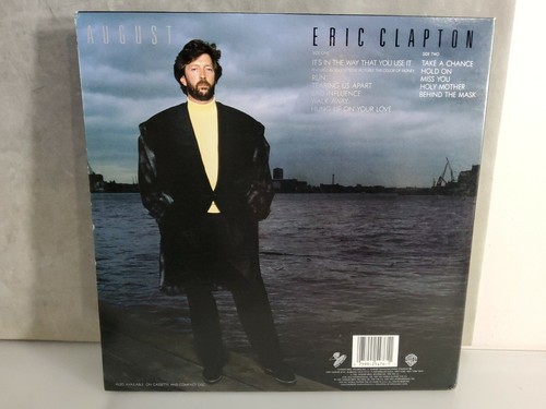 ERIC CLAPTON August 1986 Duck Records Sterling DMM Produced by Phil Collins LP - Picture 3 of 5