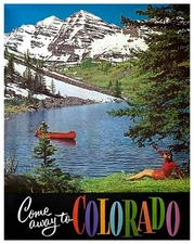 Colorado Art Travel Poster Vintage Decor Print 12x16" XR448