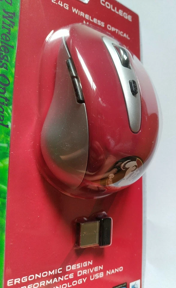 Florida State Seminoles FSU Wireless Optical Mouse 2.4G Windows / Mac NCAA - Image 4 of 4
