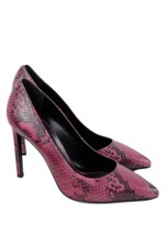 NIB YSL SAINT LAURENT 315534 Paris Faux Python Pumps, Fuchsia is 38  US 8