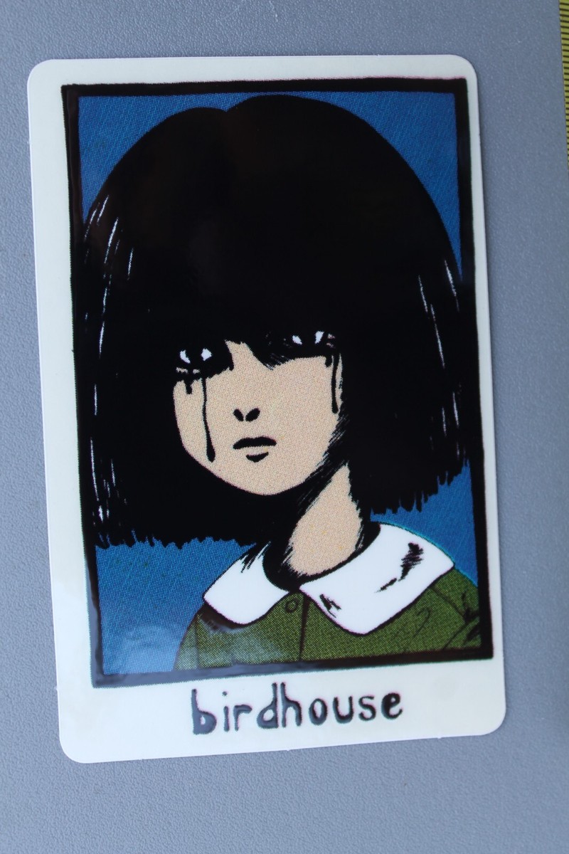 BIRDHOUSE Skateboards Goth Sad Girl Anime 90's GB1 Vintage