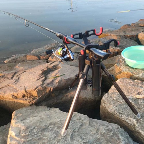Carp Fish Rod Rest Adjustable Foldable Fishing Pole Holder Fishing Accessories - Photo 2/18