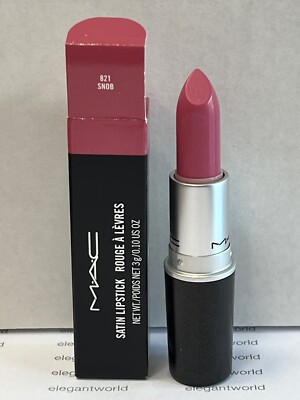 MAC Satin Lipstick SNOB, NIB 100% AUTHENTIC, Discontinued RARE!!