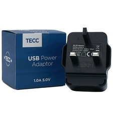 TECC&reg; USB Mains Battery Charger UK Plug Wall Adaptor E-Cigarette E-Cig E-Shisha