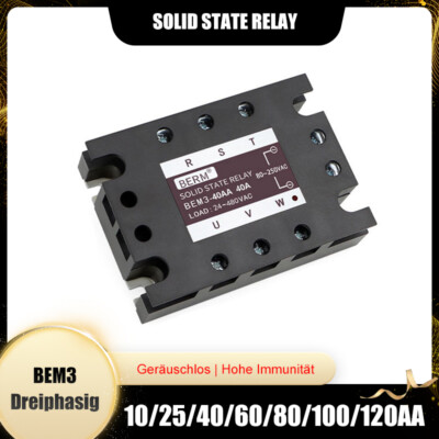 BEM3-(10/25/40/60/80/100/120AA) Solid State Relay AC80-250V AC24-480V Dreiphasig