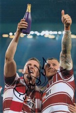 Josh Charnley Hand Signed Wigan Warriors 6x4 Photo Rugby League Autograph 2