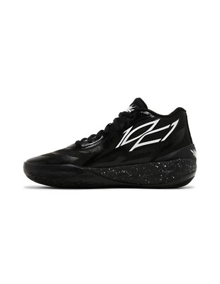 Puma MB.02 OREO Lamelo Ball Black White Men Size 11.5 Basketball