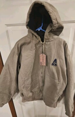 NWT Destinations Heavy Insulated Workwear Coat Embroid ASTRO BUILDINGS XL (ds)