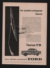 COLONIA, publicidad 1959, Ford Werke AG FORD Taunus 17M automóvil automóvil