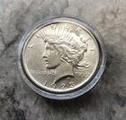 1923 SILVER PEACE DOLLAR IN CHOICE BU CONDITION!!