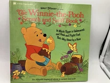Vintage Walt Disney Winnie The Pooh HC Book 1975 Scratch and Sniff Collectible