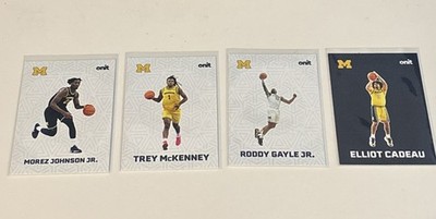  2025-26 ONIT Michigan Wolverines Basketball Lot Cadeau Gayle Johnson McKenney