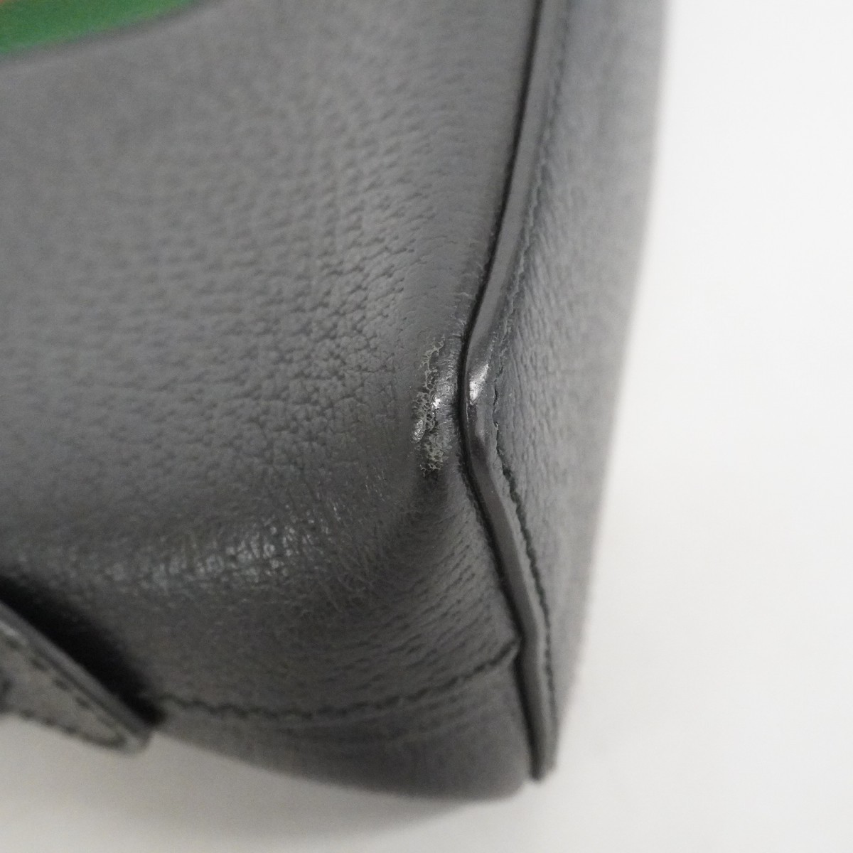 Auth [6bb1690] GUCCI Shoulder Bag Ofidia 499621 Leather Black Gold metal fit... thumbnail 6