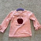 chick pea 2 Piece Pink & Multicolor Apple Long Sleeve Shirt & Pants Set 24M — photo 3
