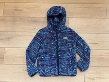Eddie Bauer Girls 10 12 Girls Pink Purple Navy Blue Fleece Zip Jacket