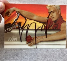 WOLFGANG JOOP Originalautogramm WERBE HOLOGRAMM „rococo for men“