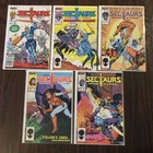 Sectaurs #1-5 Marvel Comics 1985 Series With Coleco Sectaur Spidrax Weapon