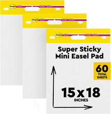 Post-It Self-Stick Mini Easel Pad, 15 in X 18 In, 20 Sheets/Pad, 3 Pads, Great f