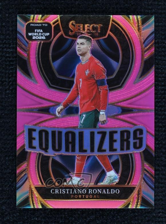 2025 Select Road to FIFA World Cup Equalizers Pink Prizm 20/25 Cristiano Ronaldo view 1