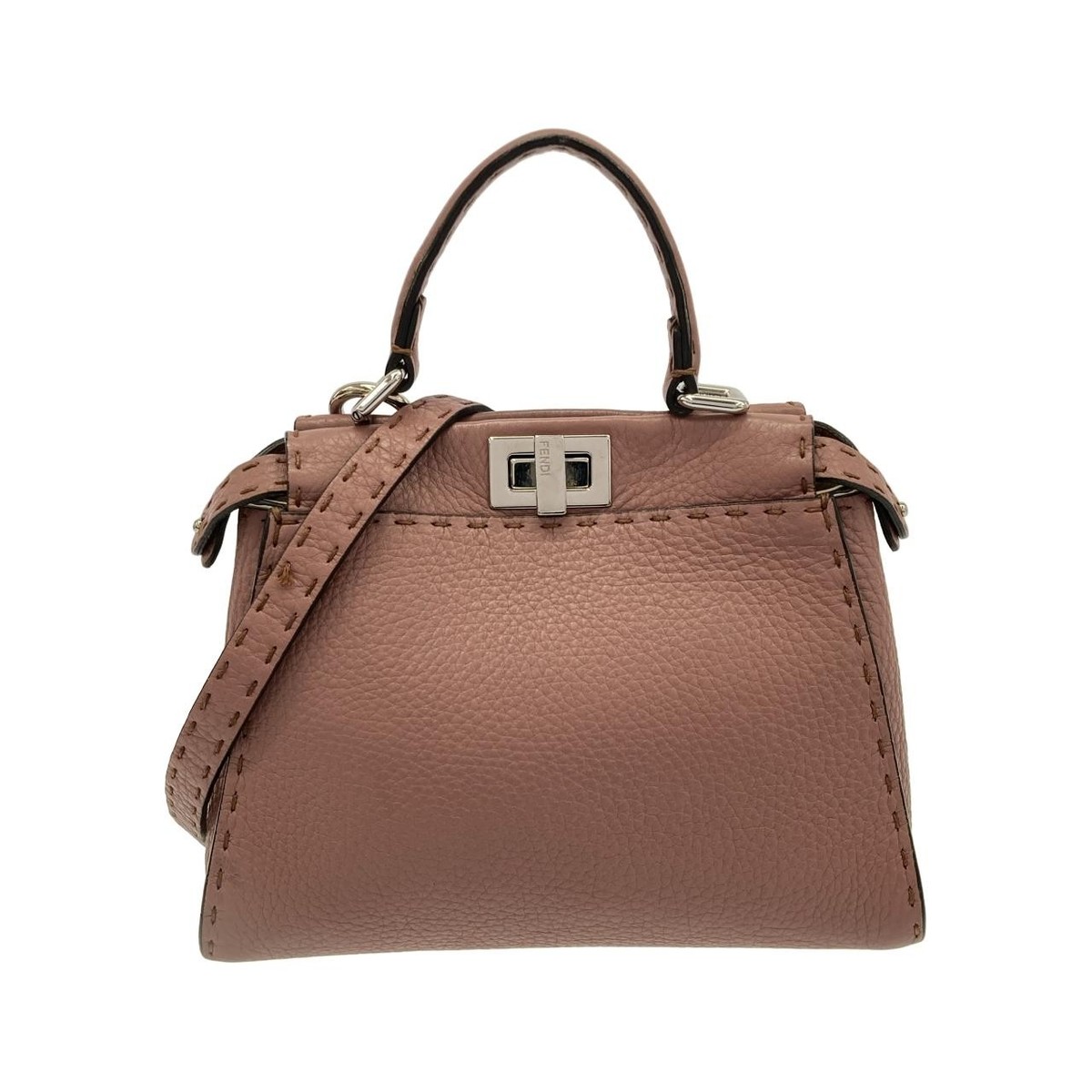 Authentic Fendi SELLERIA Peekaboo Mini 8BN244 Q0J Bag #230-000-283 