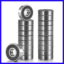 20 Pcs 608 2RS Ball Bearings, Bearing Steel Rubber Sealed, 8mm x 22mm x 7mm