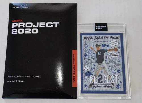 DEREK JETER TOPPS PROJECT 2020 NEW YORK YANKEES BY SOPHIA CHANG #251