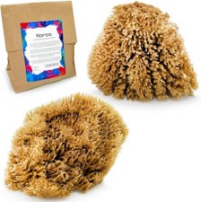 NAROA Natural Artist Sea Sponges for Painting 2 Pack Shades of Brown