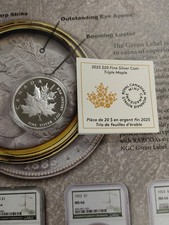 Silver Canada 2025 20 1-oz Triple Maple Proof Coin T-2051