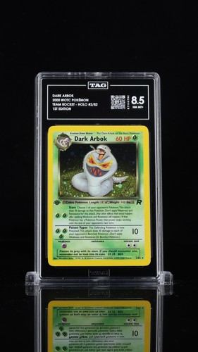 Dark Arbok (1st Edition) graded TAG 8.5 for sale on eBay