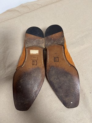 David Eden Shoes Mens Size 9.5 Made in Italy Alligator Crocodile Oxford Cap Toe David Eden Shoes Mens Size 9.5 Made in Italy Alligator  main image 2