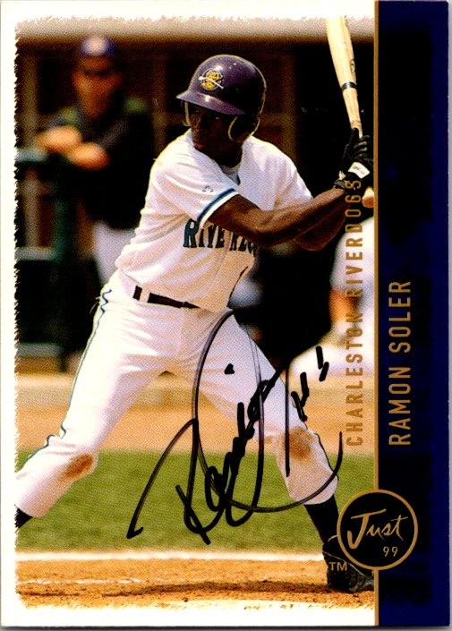 Ramon Soler 1999 Just #236 Charleston Riverdogs Hand Signed Auto