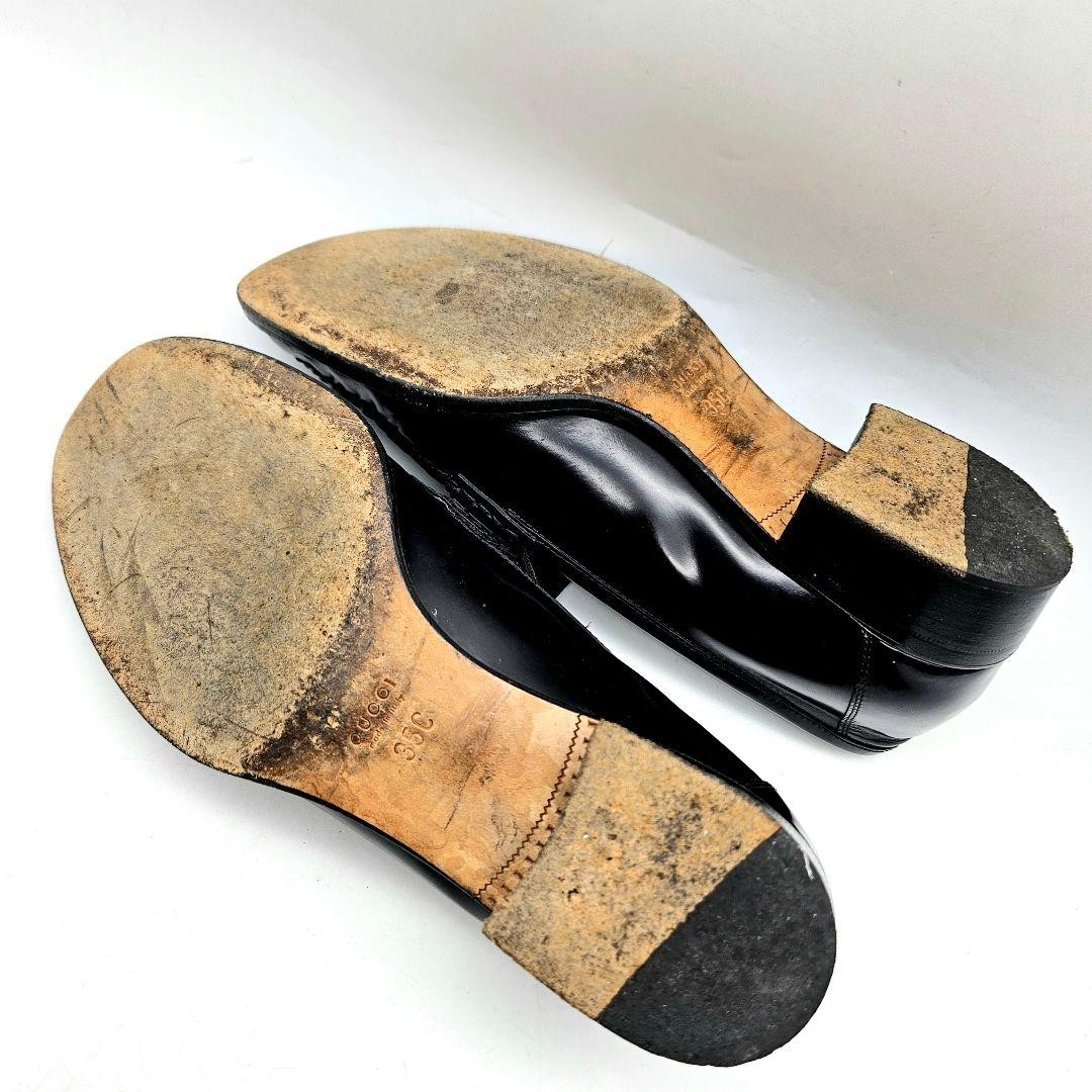 Gucci Horsebit Loafers Black Genuine Leather Size 35 US About 5  For Women thumbnail 20