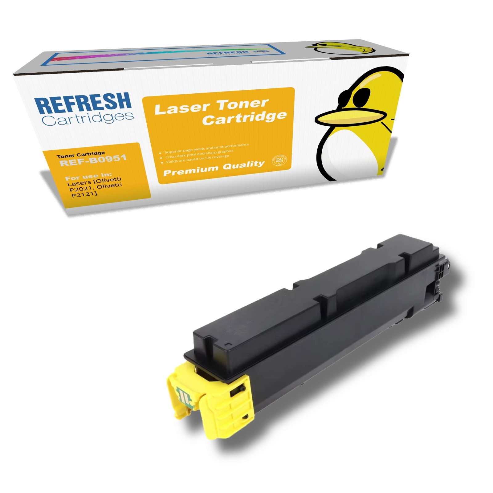 Refresh Cartridges Yellow B0951 Toner Compatible With Olivetti Printers