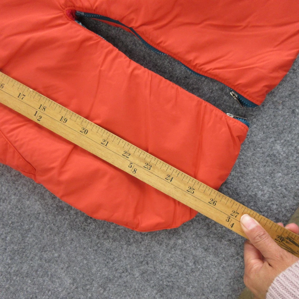 Patagonia Bunting Traje de Nieve Infantil Naranja Invierno Con Capucha Forrado de Vellón Cremallera Piernas Foto 3 de 4