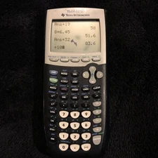 Texas Instruments TI-84 Plus Graphics Calculator Slight Display Issue - Black