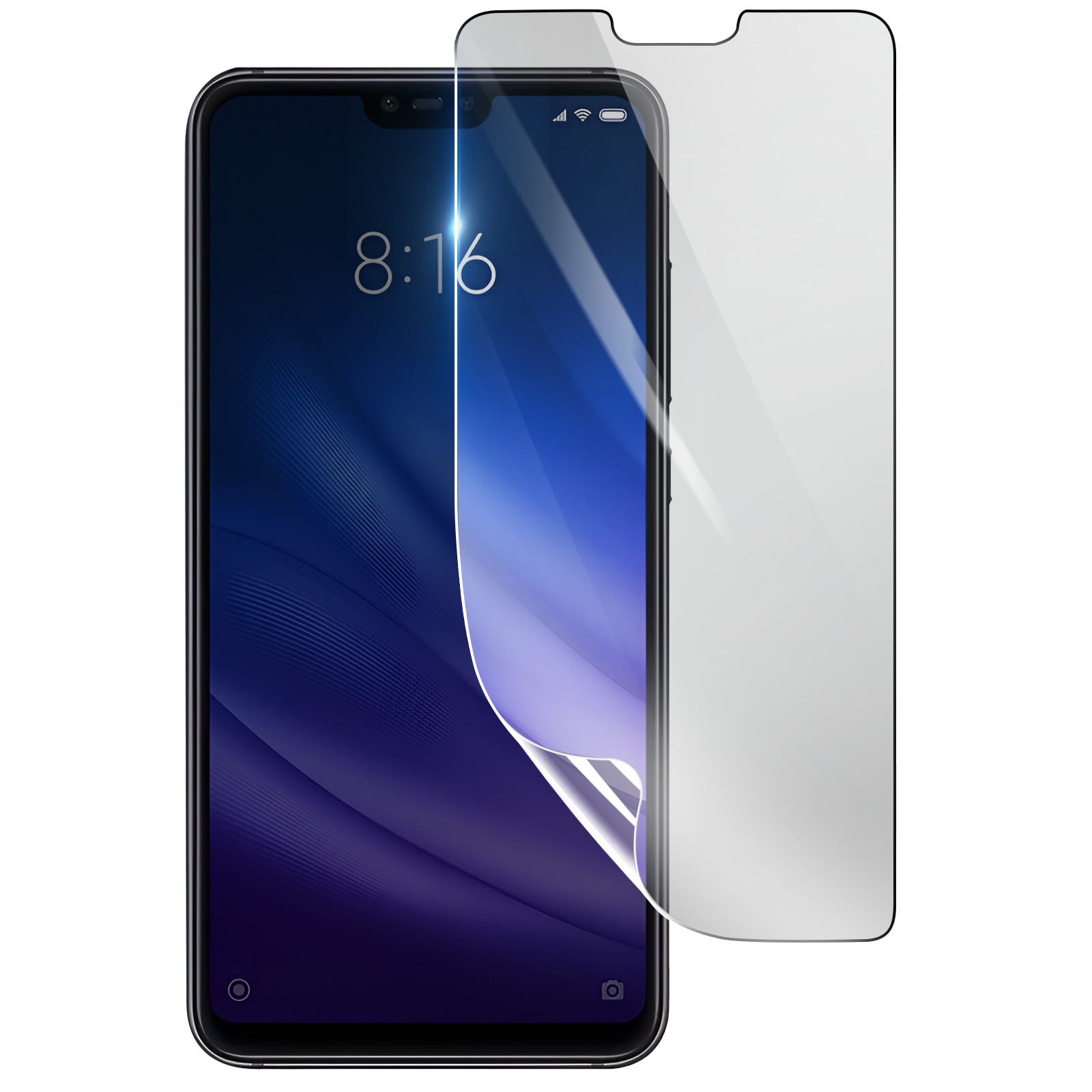 Protection écran Xiaomi Mi 8 Lite haut de gamme en hydrogel transparent invisible