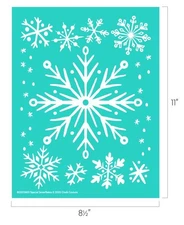 NEW “Special Snowflakes” Chalk Couture Chalk Transfer Stencil Size B