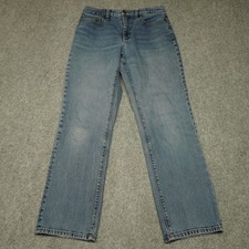 LANDS' END Jeans Women's Medium Wash US 6 High Rise Straight Stretch Denim