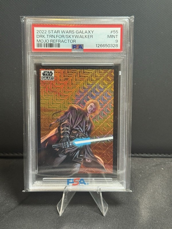 2022 Topps Star Wars Galaxy #55 Dark Turn For Anakin Skywalker Mojo PSA 9