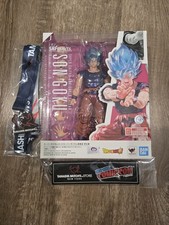 S.H. Figuarts Super Saiyan God Son Goku Kaio Ken Action Figure USA BONUS ITEMS